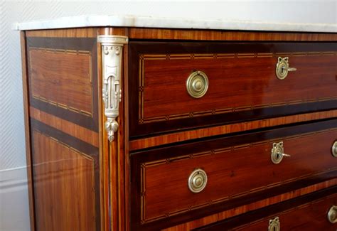 Louis Xvi Marquetry Commode Writing Desk