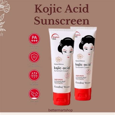 100 Very Effective Original KOJIC ACID COLLAGEN WHITENING SUNSCREEN