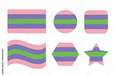 Trigender pride flag Sexual identity pride flag Stock Vector | Adobe Stock