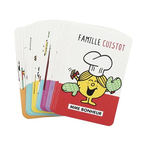 Jeu De 7 Familles Monsieur Madame 8cm Multicolore