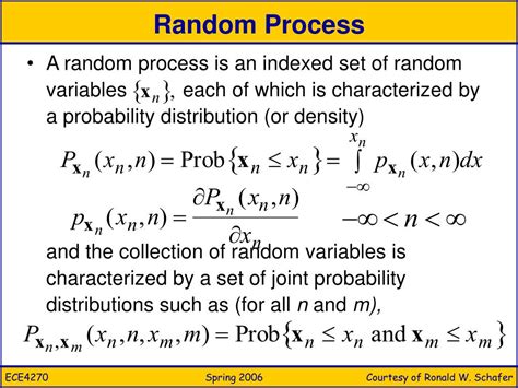 Ppt Ece Fundamentals Of Dsp Lecture Discrete Time Random