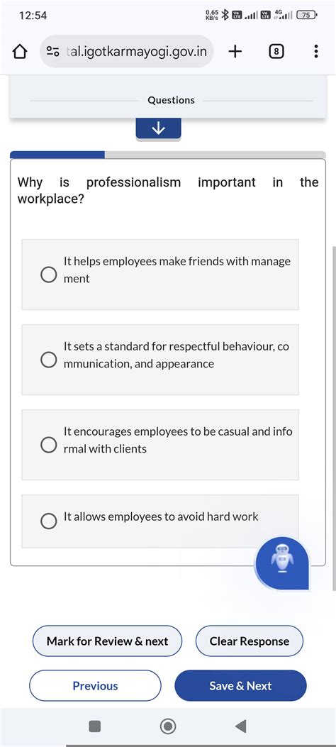 Why is professionalism important in the workplace? It helps employees ma..