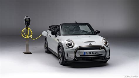 2023 MINI Cooper SE Convertible (Color: White Silver) - Front | Caricos