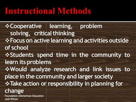 Educational philosophy, Social Reconstructionism, Role of teacher, Role of student