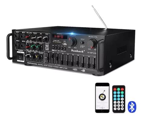 Sunbuck Av 326bt Amplificador De Audio Bluetooth 2 Canales Meses Sin