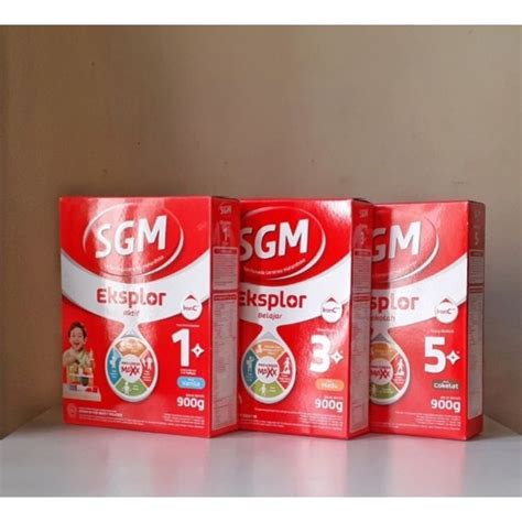 Jual Susu Sgm 1 3 5 900 Gram Vanila Coklat Madu Sgm Eksplor 1 Plus 3