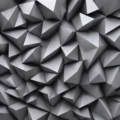 Premium AI Image | Abstract gray geometric shapes of triangles