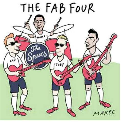 Belgian Cartoon Depicting Supposed New Fab 4 Belgians At Spurs Verts