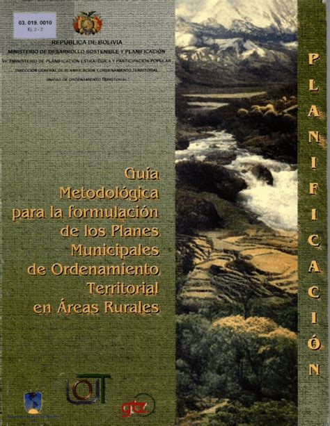 Guía Metodológica para la Formulación de los Planes Municipales