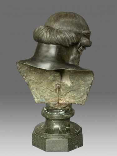 Grand Tour Bronze Bust Of Dionysos Plato Ref