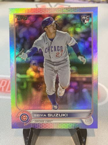 2022 Topps Baseball Update Series Seiya Suzuki Rc Rainbow Foil Us250