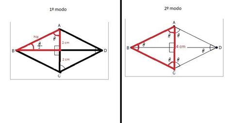 Na Figura A Seguir Tem Se Representado O Losango ABCD Cuja Diagonal