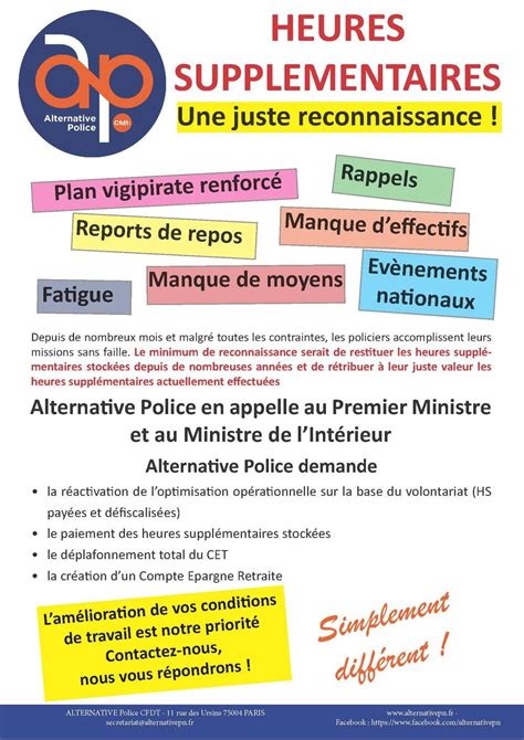 Heures Suppl Mentaires Alternative Police