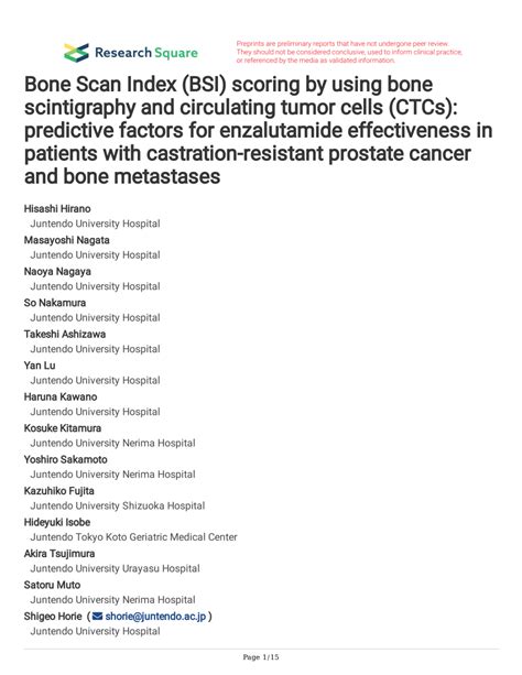 Pdf Bone Scan Index Bsi Scoring By Using Bone Scintigraphy And