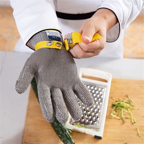 Dowellife Level Cut Resistant Glove Food Grade Stainless Steel Mesh