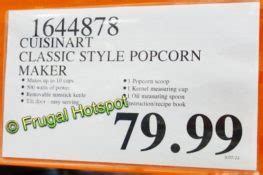 Cuisinart Classic-Style Popcorn Maker - Costco Sale!