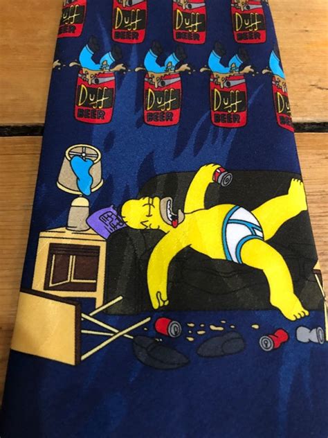 The Simpsons Family, Homer Simpson Duff Beer Tie - Gem