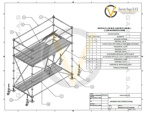 Partes De Un Andamio Modular Multidireccional Pdf