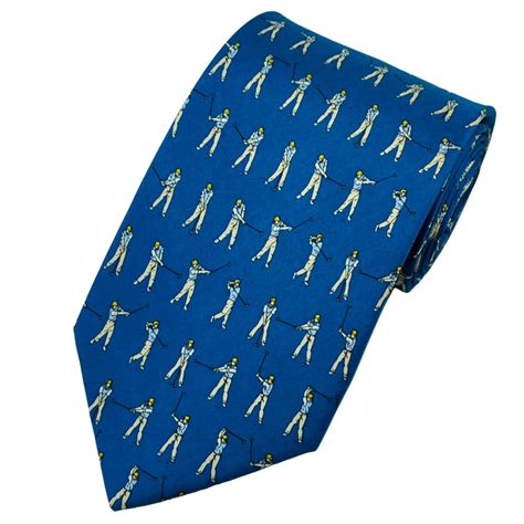 Perfect Golf Swing Novelty Silk Tie From Ties Planet Uk