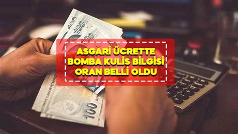 Asgari ücretle ilgili bomba kulis bilgisi Asgari ücret belli oldu