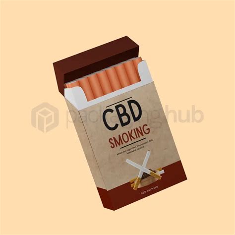 Custom Printed Cbd Cigarette Boxes With Logo Packaging Hub