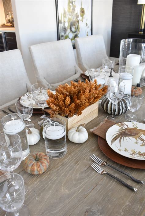 A Simple And Neutral Pumpkin Tablescape For Fall Home With Holliday