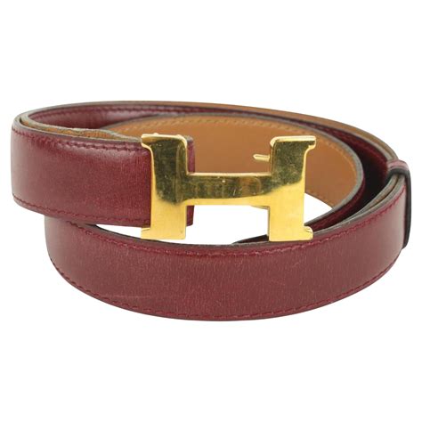 Hermes Reversible Anchor Belt Gold And Black At Stdibs