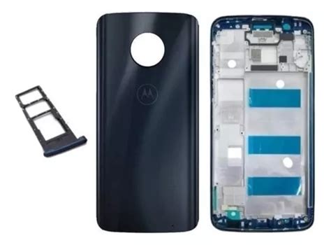 Tampa Vidro Traseira Moto G6 Plus E Aro Chassi Gaveta Chip