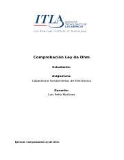 Understanding Ohm S Law Graphing Voltage Vs Current And Course Hero