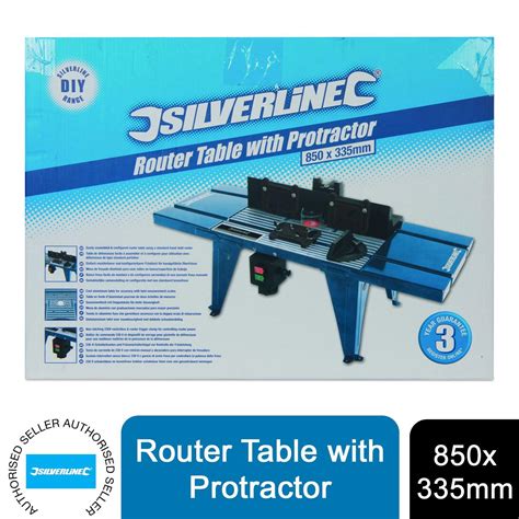 Silverline Router Table With Protractor 850 X 335mm