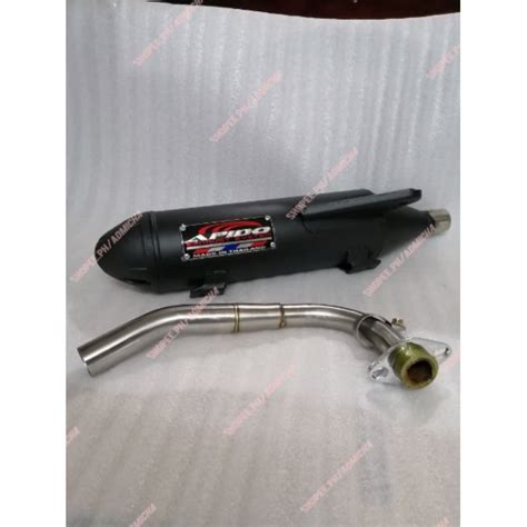 Apido Pipe V3 Blackchrome For Mio Sportysoul Carbfino Carb Shopee