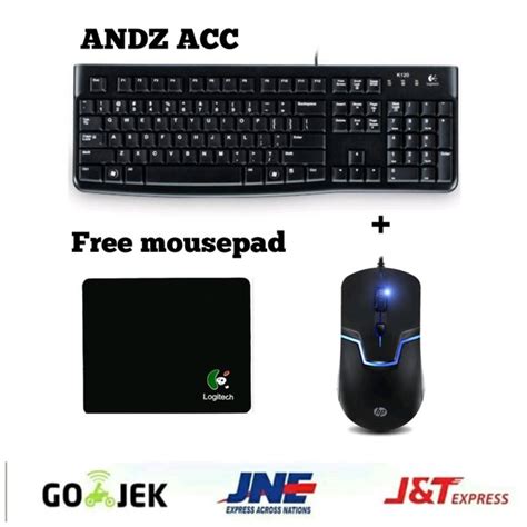 Jual Paket Keyboard Logitech Dan Mouse Gaming Hp M100 1 Set Key Wired