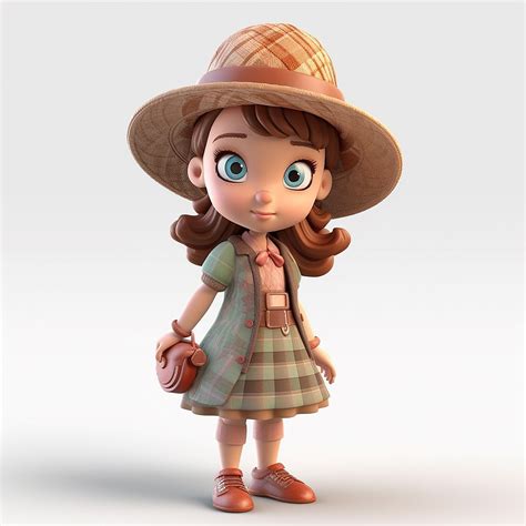 3d Cartoon Girl Image