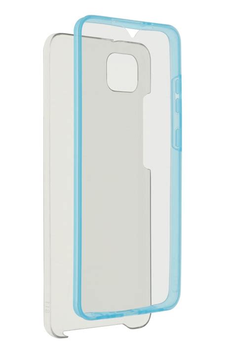 Capa Huawei Y5P Duplo Acrilico 360 Transparente Azul Capas De