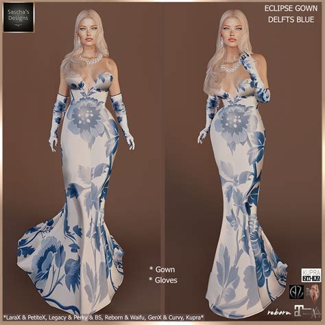 SASCHA S DESIGNS Eclipse Delfts Blue Gown Available For Flickr