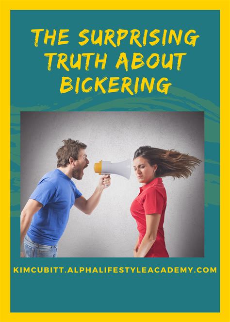 The Surprising Truth about Bickering - Alpha Lifestyle Academy, LLC