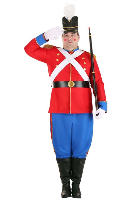 Plus Size Toy Soldier Costume for Men