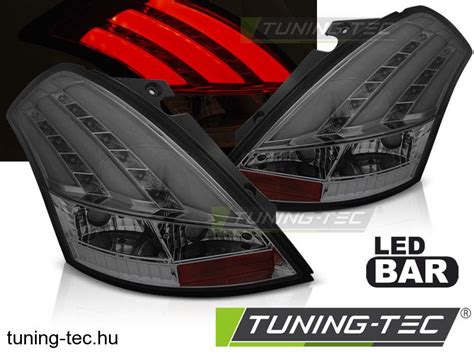 Hátsó lámpák SUZUKI SWIFT V 10 17 SMOKE LED BAR Tuning Tec Hátsó