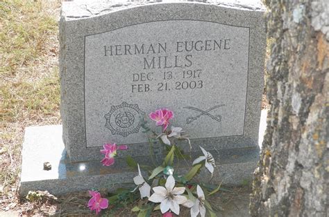 Herman Eugene Mills 1917 2003 Homenaje De Find A Grave