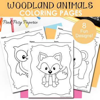 Woodland Animals Coloring Pages - Forest Animals Coloring Sheets ...