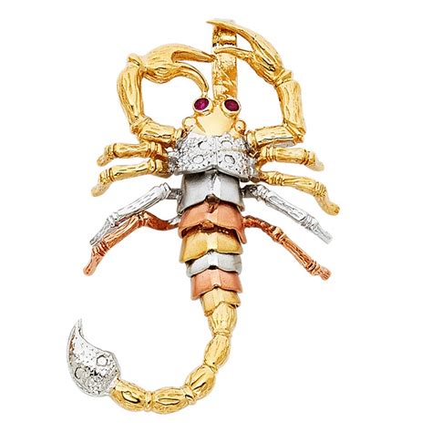 Buy K Gold Scorpion Charm Pendant Online Ioka Jewelry