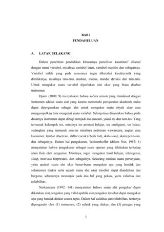 Kelompok Validitas Dan Reliabilitas Pdf