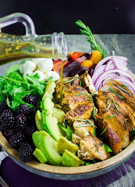 Balsamic Chicken Salad Recipe With Blackberry Dressing