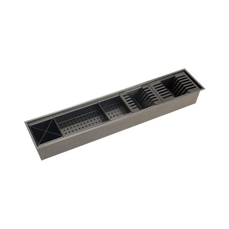 Escorredor Embutido Para Cozinha Gourmet Aço Inox 304 Waiana 92x19 Cm