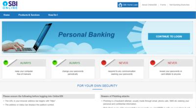 Sbi Net Banking State Bank Of India Net Banking Online