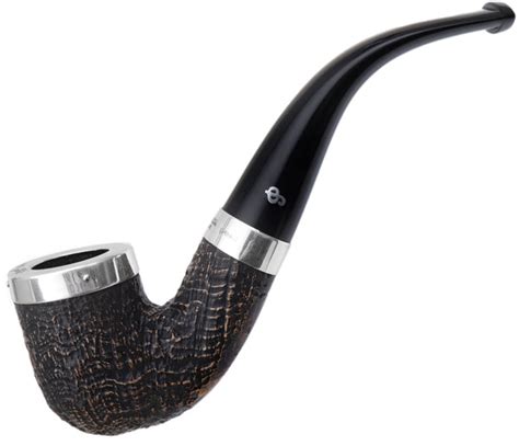 Peterson Pipes Silver Cap Sandblasted (338) Fishtail - Dreaming Pipes