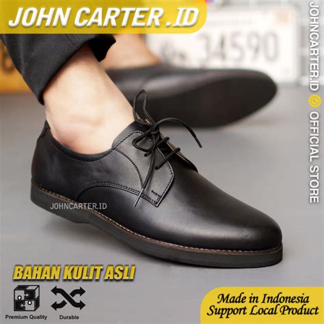 Jual John Carter X Vicoro Sepatu Kasual Kerja Semi Formal Pria Kulit