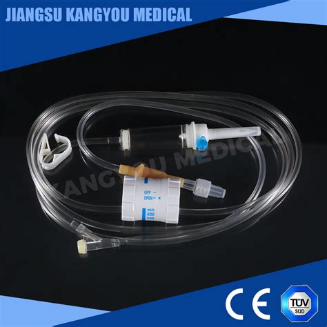 Medical Disposable Iv Infusion Giving Set With Luer Lock Y Connect