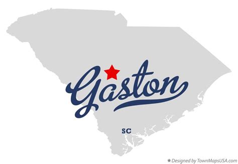 Map of Gaston, SC, South Carolina