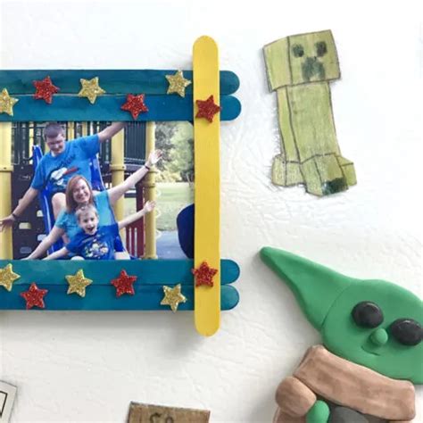 Easy Magnet Popsicle Stick Picture Frame Stlmotherhood